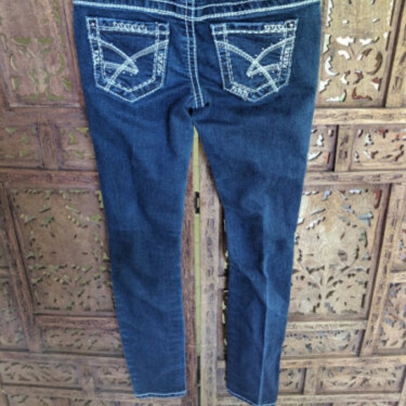 Amethyst Juniors Skinny Jeans Size 1 Dark Wash - Picture 4 of 4